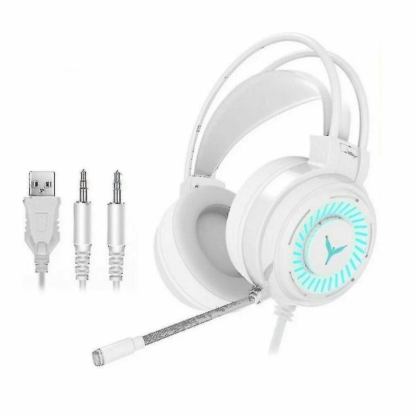 Hhcx-gaming Headset Rgb Led Wired Headphones Stereo With Mic For One/ps4 Pc Xboxblack
