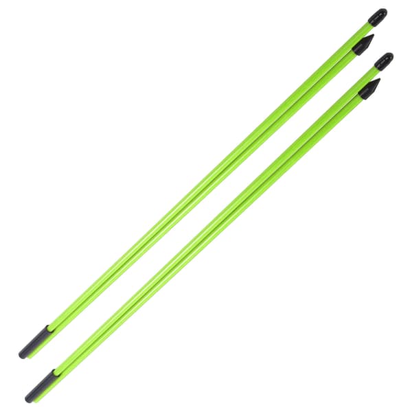 Vikbara Golf Alignment Sticks i Glasfiber 2 Sektioner Grön Riktning Indikator Pinnar