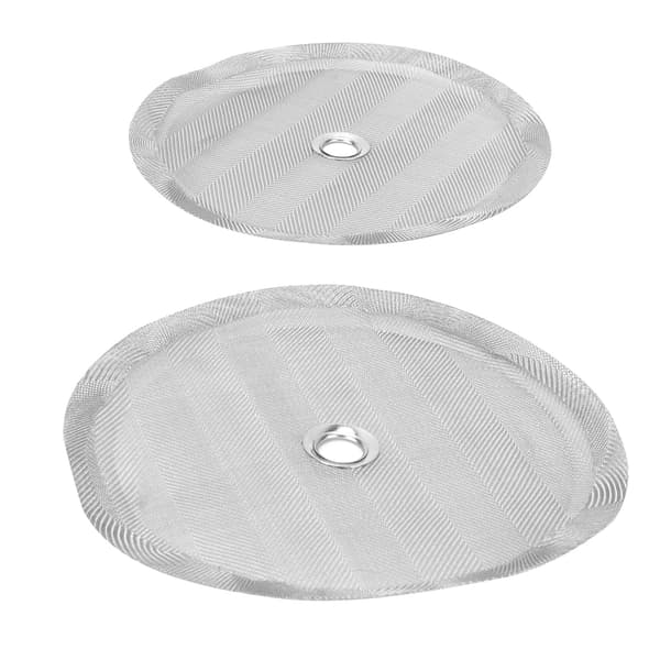 2 STK 100 Mesh Kaffepresse Filter Skjerm Erstatning i Rustfritt Stål