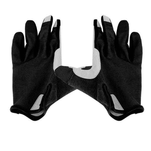 Vinter Varme Fuld Finger Touch Screen Cykelhandsker Sort XL