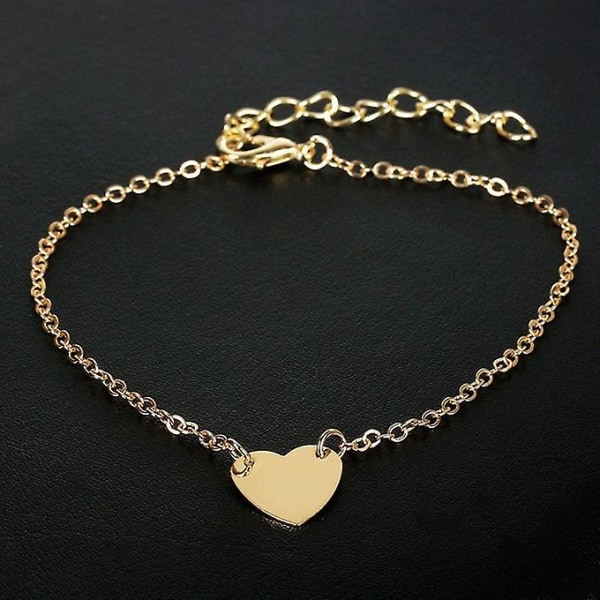 Europæisk og amerikansk mode Simple Love Heart Heart Armbånd Ankelkæde