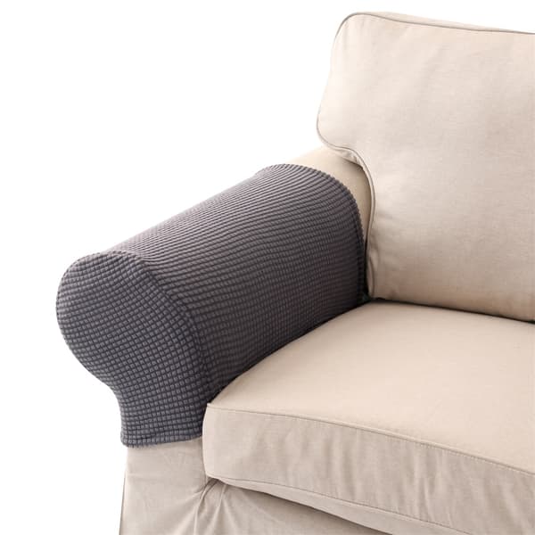 Universal Strikket Tykk Sklisikker Sofa Armlene Trekk Polyester Fleksibel Armlene Trekk