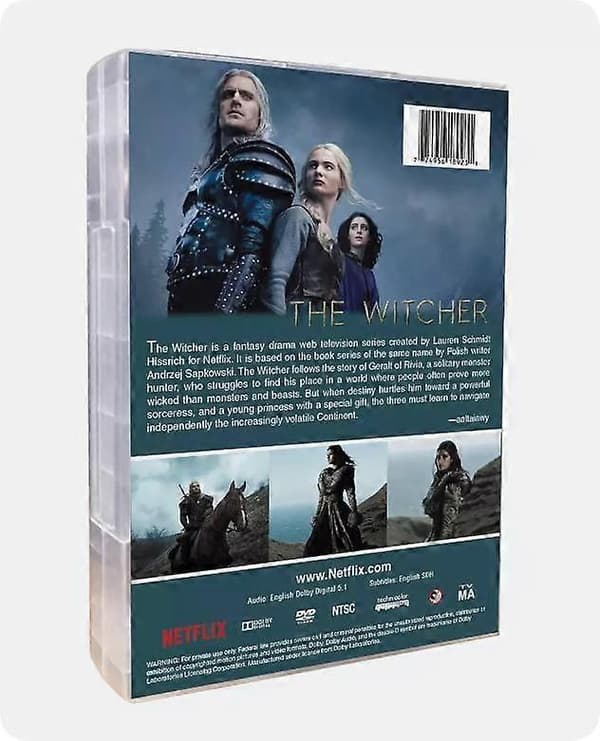 【BQ】The Witcher Sæson 1-4 engelsk version DVD TV-serie 11-disc