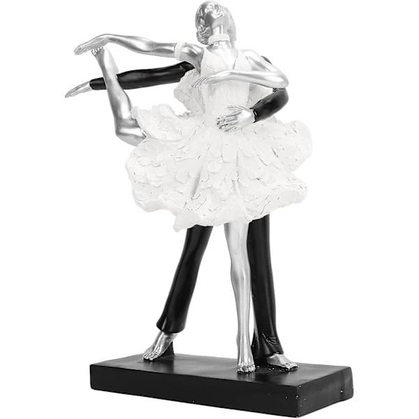 Par Ballettdans Skulptur Pardans Abstrakt statue Enkel stil Harpiks Moderne Dekorativ For Stue Kontor (ballettdans For To Personer) Ballet Dance for Two People