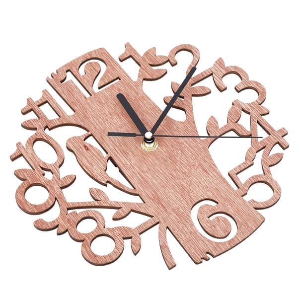 【BQ】Modern Round Wall Clock 3D Wall Clock Sticker Hanging Wall Clock Home Room Office Decor (#1)-FF- 0.4