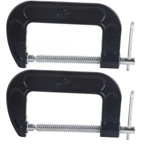 2 stk. G-klemme sett - G-type & C-type trebearbeidingsverktøy, slitesterk formbart stål hardware
