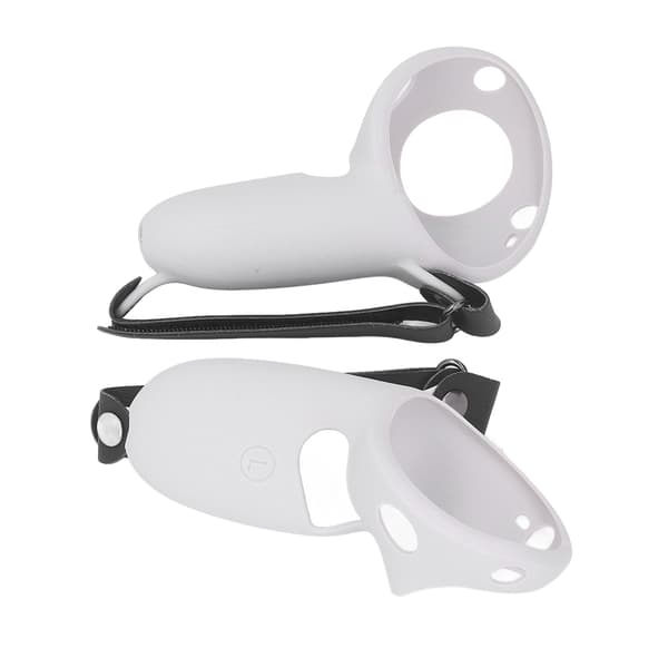 2 st Touch Controller Grip Skydd Silikon Grip Skydd med Knogremmar för Meta Quest Pro Grå