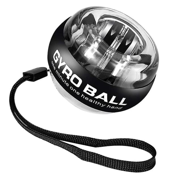 Handledsboll Självstartande gyroskop Powerball Gyro Power Handboll Muskel Relax Arm Handled Force Trainer Fitness Sportutrustning Transparent no light