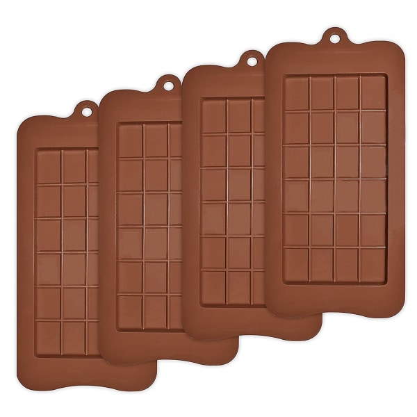 Silikoneforme til chokolade fødevaregodkendt form non-stick sæt med 4
