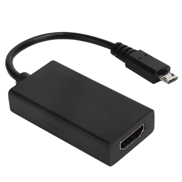 HD Video Display Adapter Kabel Sort Micro USB 1080P Oplader til Telefon til Projektor