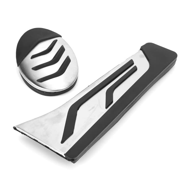 2PCS acceleratorbromspedal Rostfritt stålbyte för 2-serie MPV F45 / F46 2015-2021 vänsterstyrd