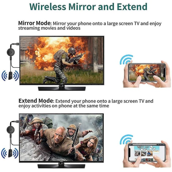 Trådlös HDMI Hdr Wifi Dongle Streaming för Android / Ios / Windows