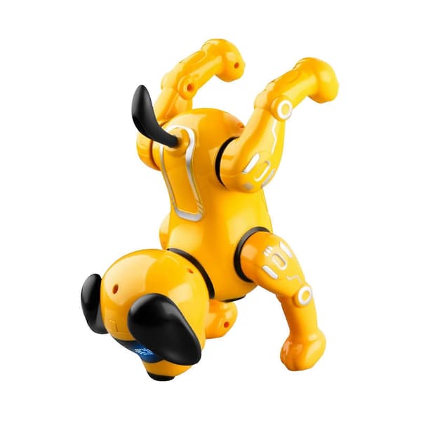 【BQ】Fjernkontroll Robot Hund RC Leker Push up Stunt Valp for Barn Gutter Yellow
