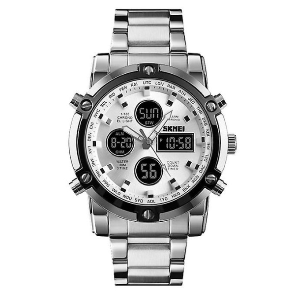 Skmei Fashion Watch Trend Multifunktionell Three Time Large Dial