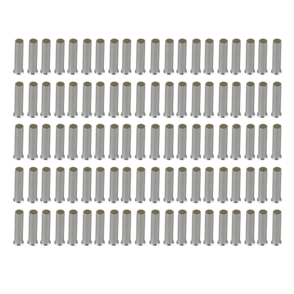 100 STK. Kobbertråd Ferrule Fortinnet Krympeforbindelse Pin End Terminal til 6mm² Elektrisk Kabel EN6012