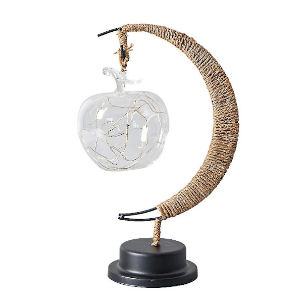 Dekorativ bordslampa, Moon Night Lamp Winding Bomullstråd Led Light Lamp style 4