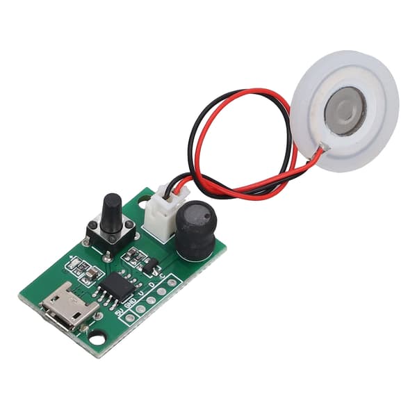 2W USB luftfuktermodul Stor spray Lav støy tåkeprodusent forstøvningsskive DIY 5V