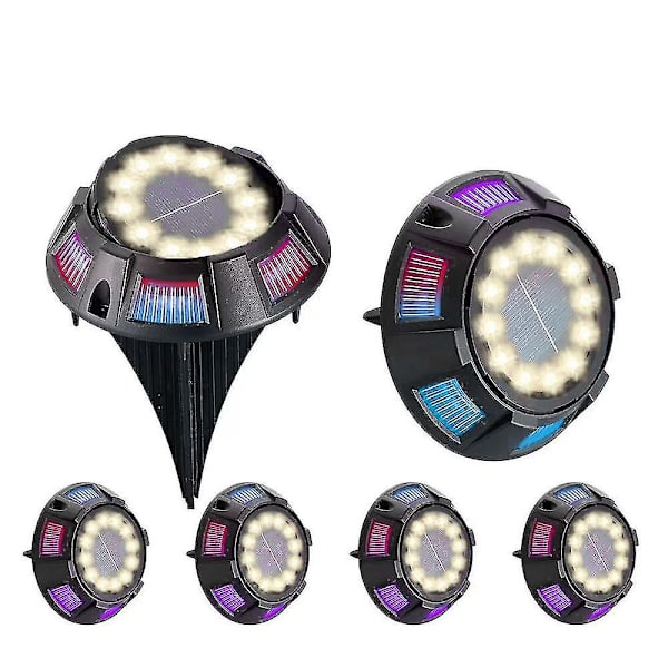 4 st Solar Garden Lights Led färgskiftande golv