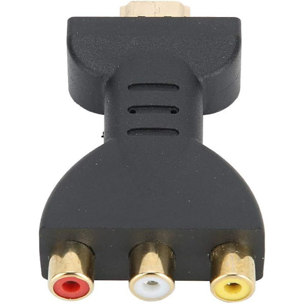 HDMI till RGB Adapter 1080P HDMI till RGB för RCA Components Converter