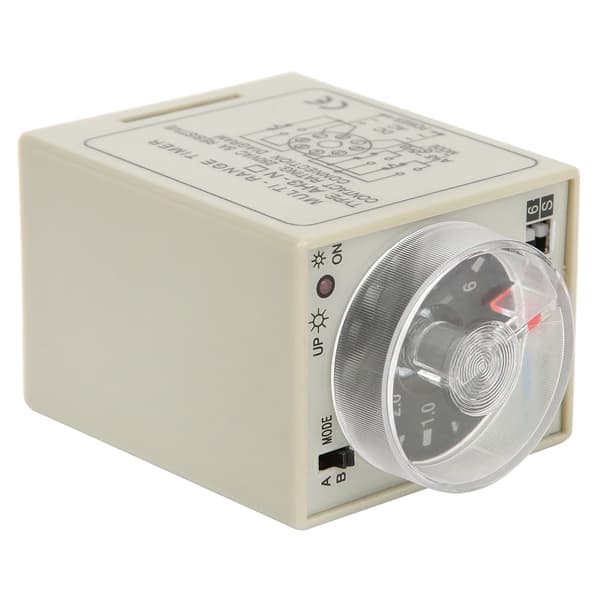 Forsinkelsestidsrelæ Mini Multi Tidsperiode Justerbar A B Mode AH3 NC AC220V 50/60Hz