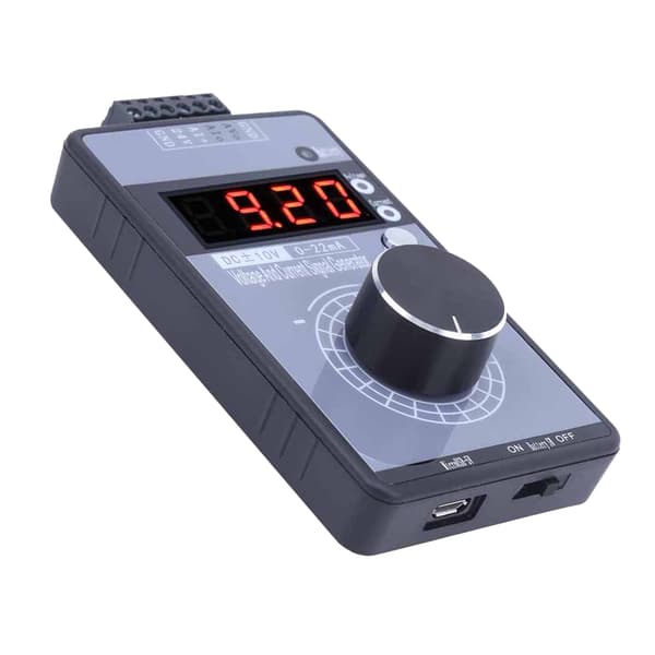 DC 0-10V 0-22mA Signalgenerator Analog Simulator 4-sifret Display PLC Panel Feilsøkingsgrensesnitt