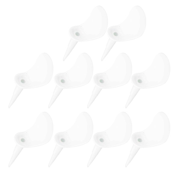 10 stk. buede golftees stolformede lette pigger ball golf tilbehør hvit