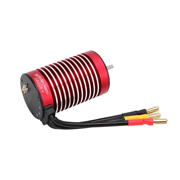 Hög Precision 3800kv 4-polig Sensorlös Borstlös Motor för 1/10 RC Bil