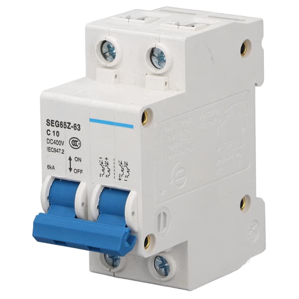 DC Miniature Circuit Breaker 2P 6KA 400V Luftkontakt Solcelle PV System Panel Grid C10 10A