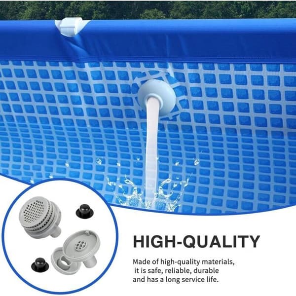 32 mm poolinloppssil, vattenstrålekoppling, tillbehör för ovanmarkspool, anslutningssats