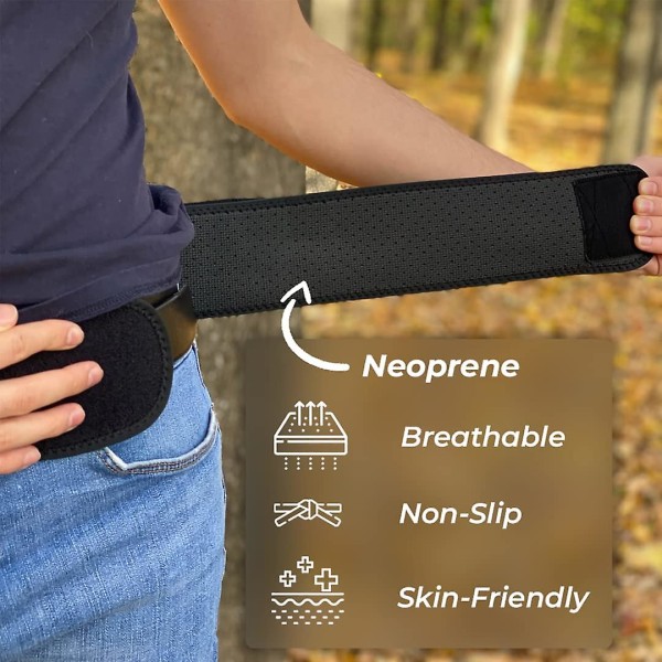 Det nye Dainely Belt ventilerende støttebelte for nedre rygg for kvinner og menn Bekken lumbal Anti-skli justerbar