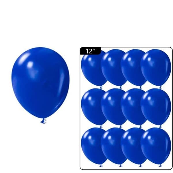 Lateksballonger - Blå - 30 cm - 60 stk - Bursdags- og bryllupsdekorasjoner