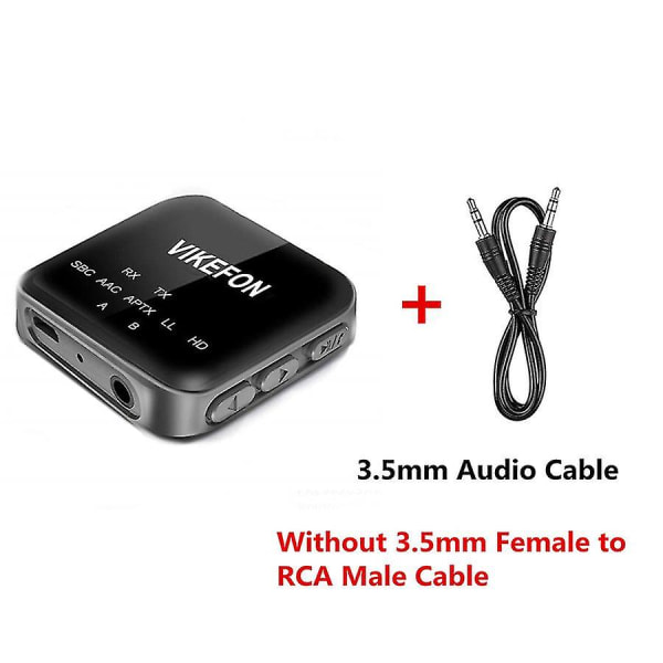 Bluetooth 5.0-modtager og -sender Aptx Hd Ll Håndfrit opkald 3,5 A Standard Standard