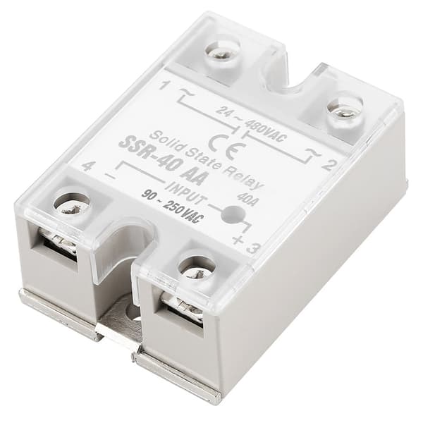 SSr 40AA 40A Solid State Relæ Modul AC-AC Input 90-250V AC Output 24-480V AC