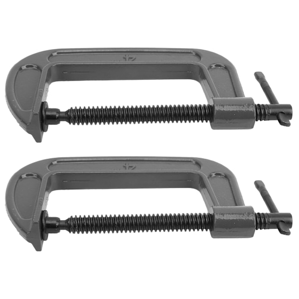 2 st G-Klämmor Set - G-Typ & C-Typ Träbearbetningsverktyg, Hållbar Formbart Stål Hardware