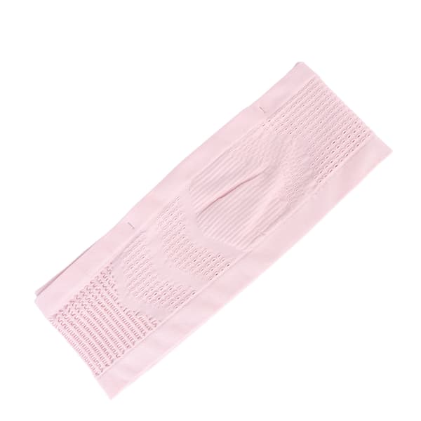 Dold midjeväska stor kapacitet 4 fickor andningsbar elastisk krok rosa M