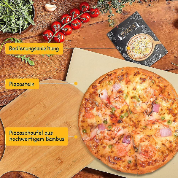 Pizzakivi Uuniin ja Kaasugrilliin, Keittiötarvikkeet Pizza Stone Grill Stone