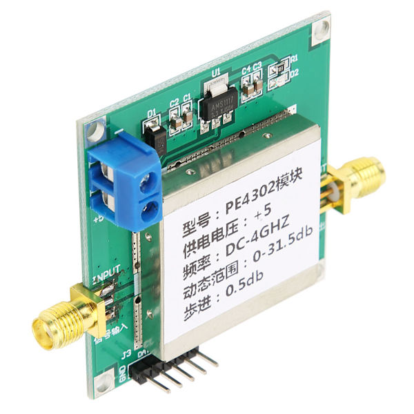 PE4302 Digital RF Dämpningsmodul Hög Linjäritet 0.5dB Steg