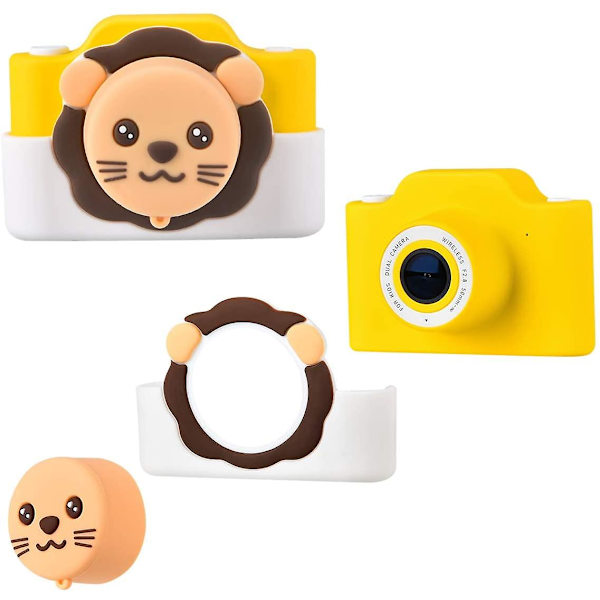 Kamera suojapussin värinäytöllä ja 24 megapikselin kaksoiskameralla Yellow