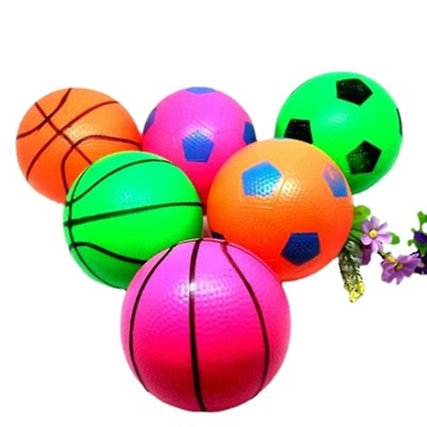 2st Uppblåsbar Basket Mini Bouncy Basket Sport Ball För Barn Barn Random Color