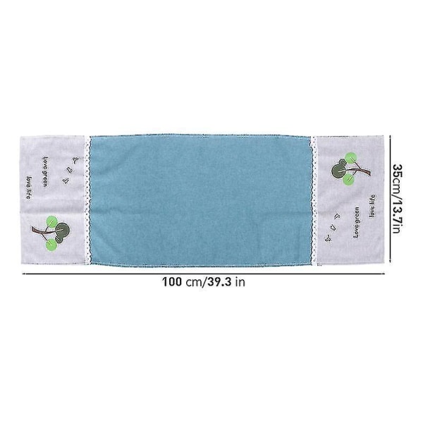 1 st Cloth Art Mikrovågsugn Kylskåp Handduk Tvättmaskin Cover (himmelsblå)