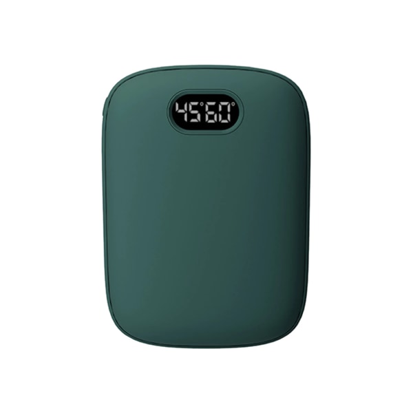 Hurtigoppvarming 10000mAh bærbar lader USB elektrisk håndvarmer for gavegrønn