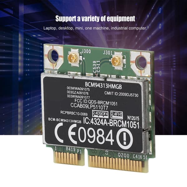 Broadcom BCM94313HMGB 300M Bluetooth3.0 PCIE-netværkskort til HP G4/CQ43-serien
