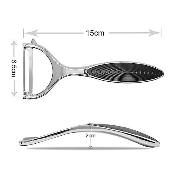Ruostumattomasta teräksestä valmistettu sinkkiseos perunankuorija porkkanaraastin hedelmäviipaleet keittiötyökalut A1