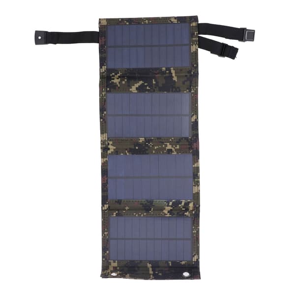 10W 5V IP65 Bærbar Foldbar Solpanel Oplader Kit til Camping Vandring Camouflage