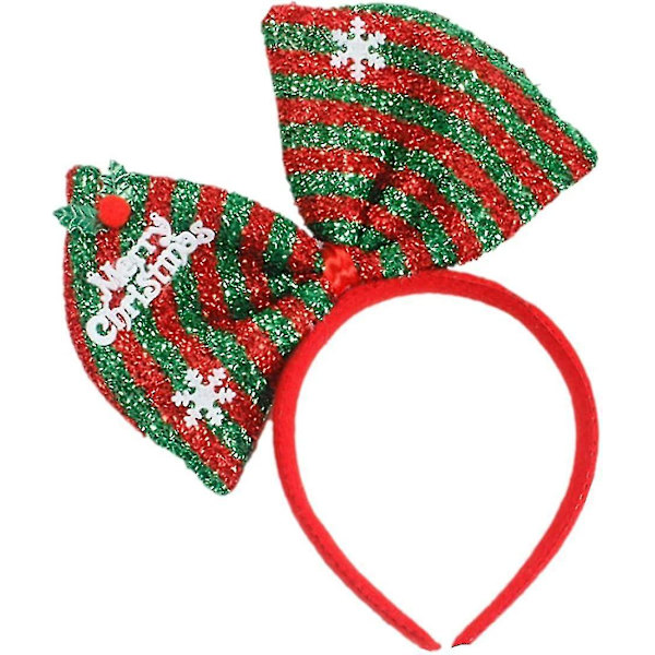 Hiusvanne Xmas Hiusasusteet Päähineet Värikäs rusetti Pääpanta Joulujuhlatarvikkeet Lahjat