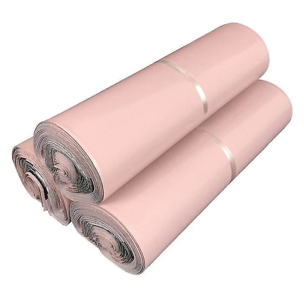 Lys rosa poly postforsendelsespose i plast, vanntett postkonvolutt