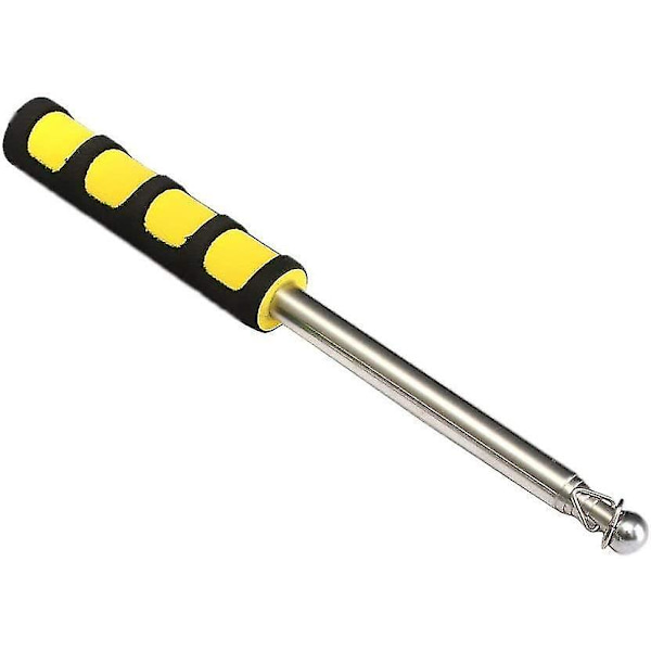 Handhållen flaggstång i rostfritt stål Bärbar flaggstång 120 cm förlängbar flagga Stickyellow