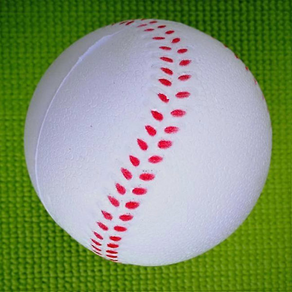【BQ】Skumstressboll - Baseboll Vit