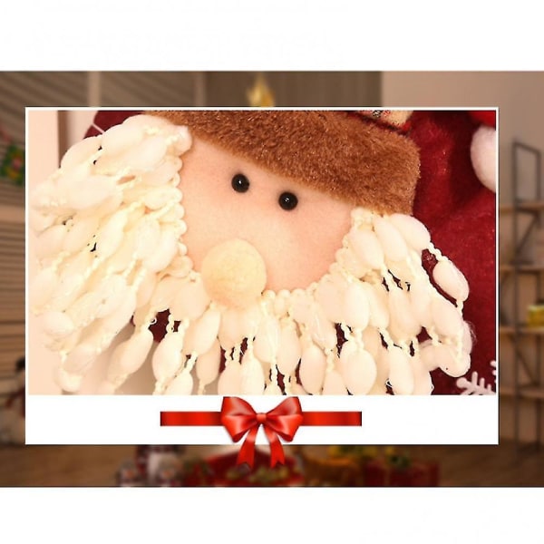 55% Dropshipping!!tomten Snögubbe Älg Julstrumpor Söta barn Presentförvaringsväska Semesterdekorationer 3