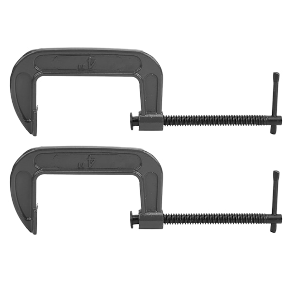 2 st G-Klämmor Set - G-Typ & C-Typ Träbearbetningsverktyg, Hållbar Formbart Stål Hardware